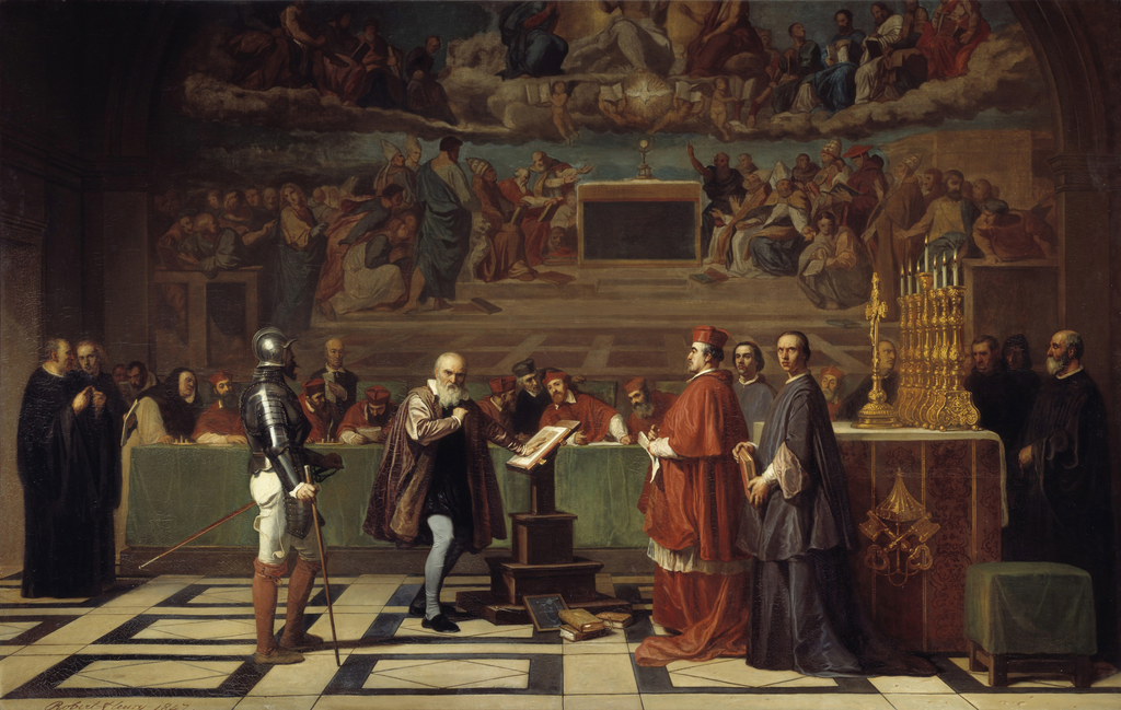 Mathematiker Galileo Galilei vor der Inquisition